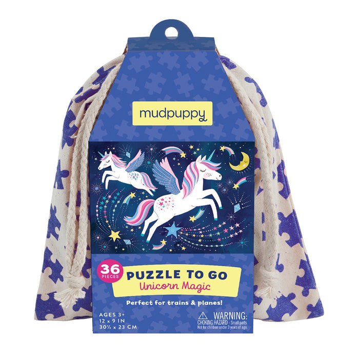 Puzzle 36pcs en bolso, unicornio mágicos - Mudpuppy