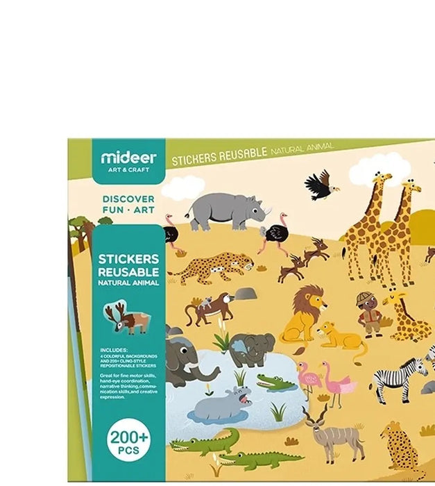 Set de stickers reutilizables animales- MiDeer