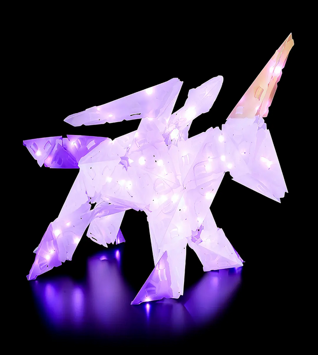 Rompecabezas con iluminación 3D grande, unicornio- CREATTO