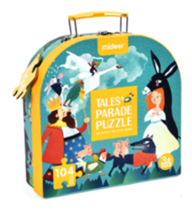 Puzzle 104pcs, maleta de cuentos -  MiDeer